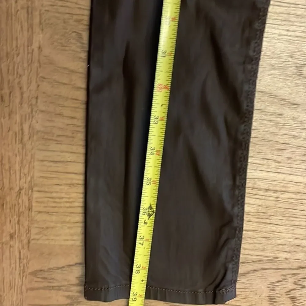 BLACK ORCHID BROWN VEGAN STRETCH LEATHER SKINNY LEG.  NEW - Picture 8 of 14